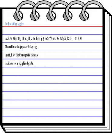 BordeauxDReg Regular Font