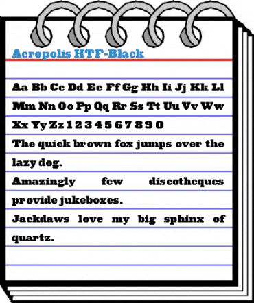 Acropolis HTF-Black Font