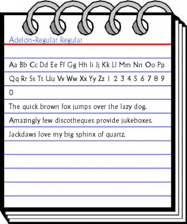 Adelon-Regular Regular Font