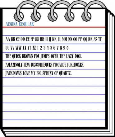Aegina Regular Font
