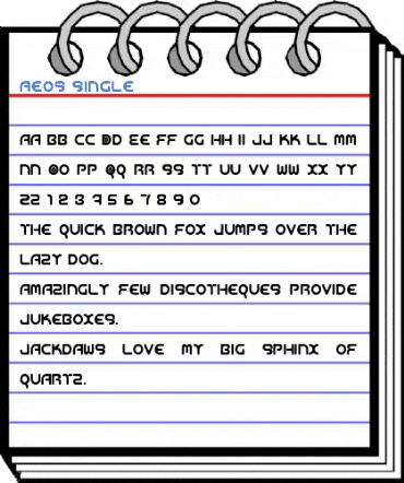 Aeos Single Font