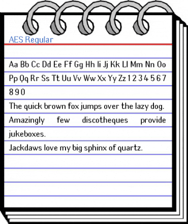 AES Font