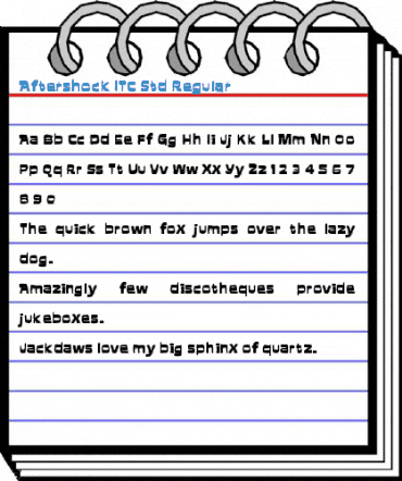 Aftershock ITC Std Regular Font