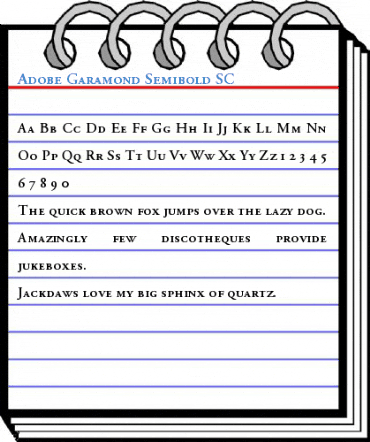 Adobe Garamond Semibold SC Font