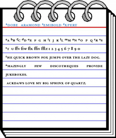 Adobe Garamond Semibold Expert Font