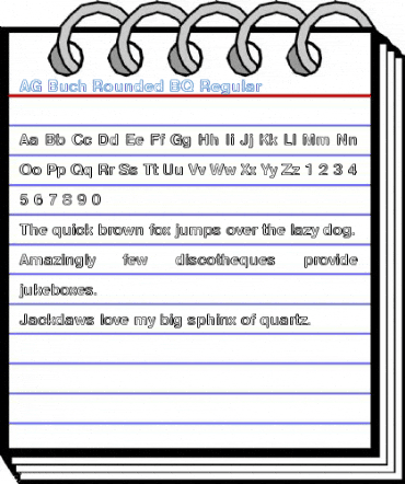AG Buch Rounded BQ Regular Font
