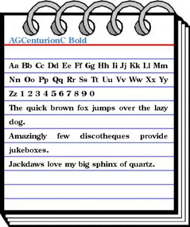 AGCenturionC Bold Font