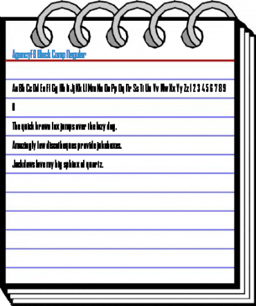 AgencyFB Black Comp Regular Font