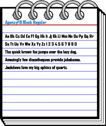 AgencyFB Black Regular Font
