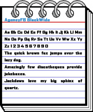 AgencyFB BlackWide Font