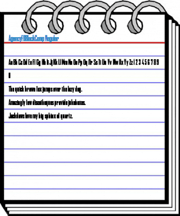 AgencyFBBlackComp Regular Font