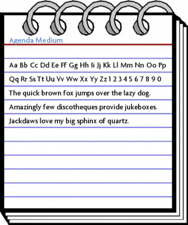 Agenda Medium Font