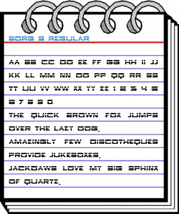 Borg 9 Regular Font