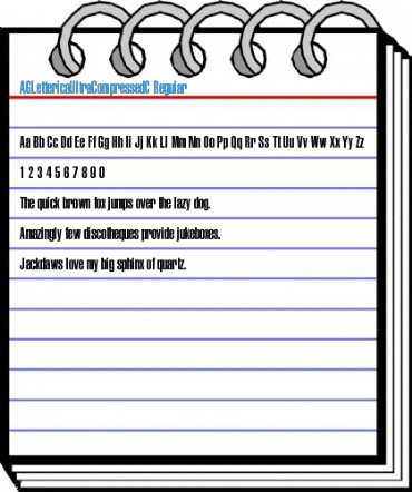 AGLettericaUltraCompressedC Regular Font