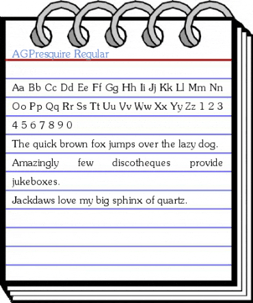 AGPresquire Regular Font