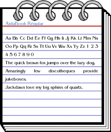 AidaBook Regular Font