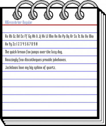 AIGreenbrier Regular Font