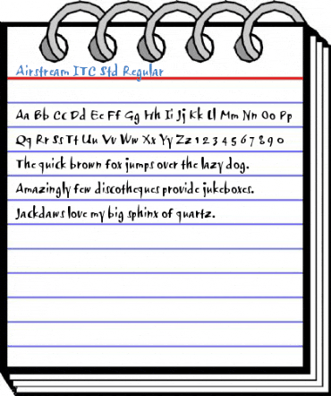 Airstream ITC Std Regular Font