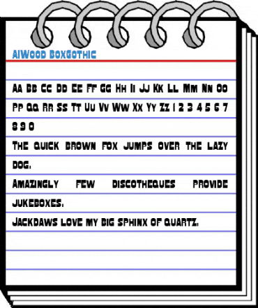 AIWood BoxGothic Font