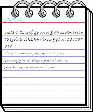 Aja Regular Font