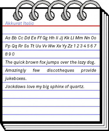 Akkurat Italic Font