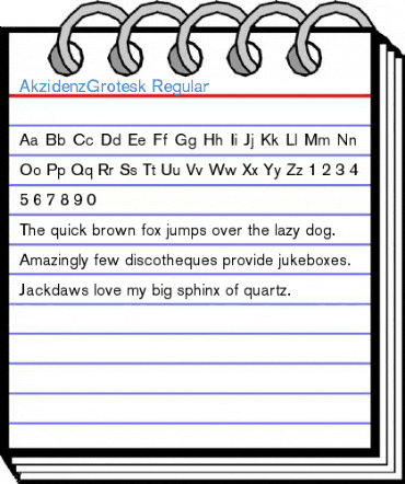 AkzidenzGrotesk Regular Font