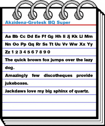 Akzidenz-Grotesk BQ Super Font