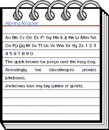 Albany Regular Font