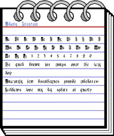 Albany Telegram Font