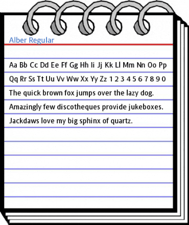 Alber Regular Font