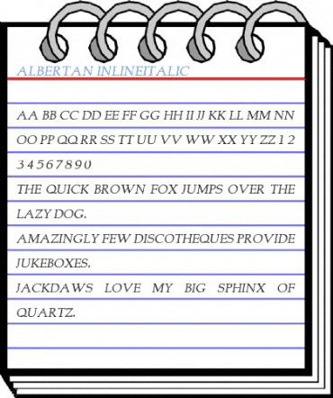 Albertan InlineItalic Font