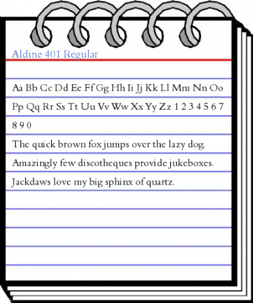Aldine 401 Regular Font