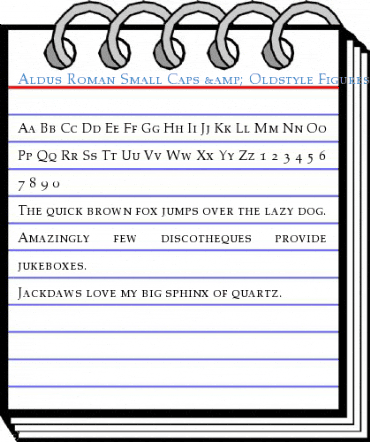 Aldus Roman Small Caps & Oldstyle Figures Font