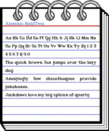 Alembic BoldTwo Font
