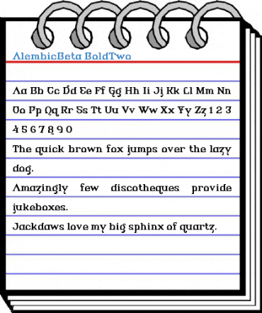 AlembicBeta BoldTwo Font