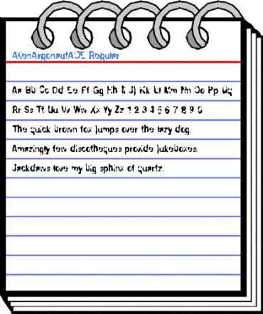 AlienArgonautAOE Regular Font