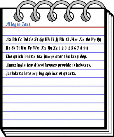 Allegro Font Font