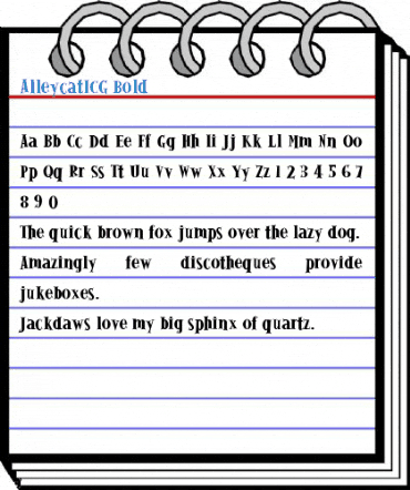 AlleycatICG Bold Font