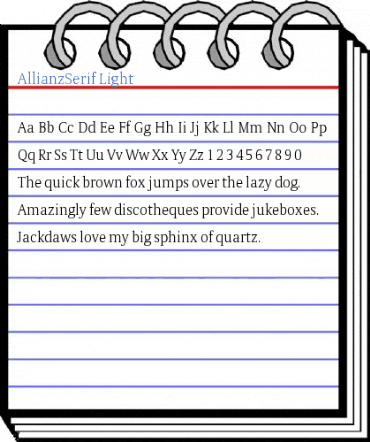 AllianzSerif Light Font