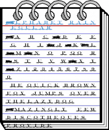 AlphabetTrain Regular Font