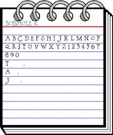 BOSSHOLE Regular Font