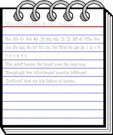 Alte Schwabacher D Ou1 Regular Font