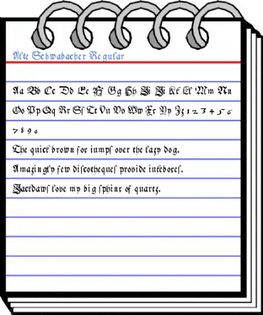Alte Schwabacher Regular Font
