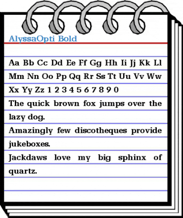 AlyssaOpti Bold Font