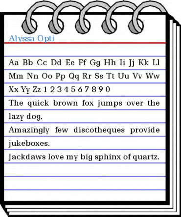 Alyssa Opti Font