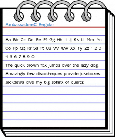 AmbassadoreC Regular Font