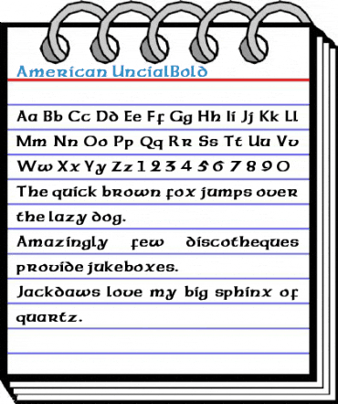 American UncialBold Font