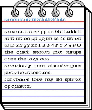 American UncialInitials Font
