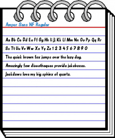 Amper Sans NF Regular Font