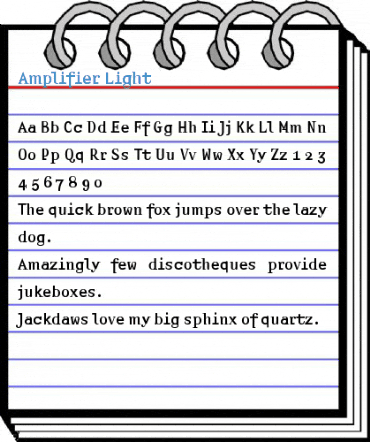 Amplifier Light Font